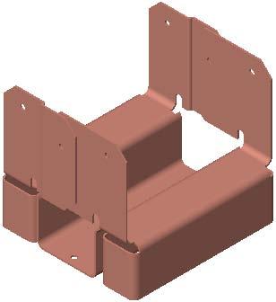 Manual de Treinamento do SolidWorks 2006 Lição 1 Modelagem de peças de chapas metálicas Uso de simetria Peças que são simétricas podem ser criadas como "semimodelos" e completadas