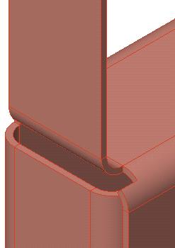 Lição 1 Manual de Treinamento do SolidWorks 2006 Modelagem de peças de chapas metálicas 3 Extrude Normal Cut. Usando as opções Normal cut e Link to thickness, crie uma feature de corte.