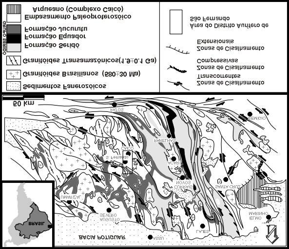 cartas da SUDENE (escala 1:100.000, coordenadas UTM e datum corrego alegre), fotografias aéreas na escala 1:25.000 e medidas em situ de GPS (Global Position System). Fig.