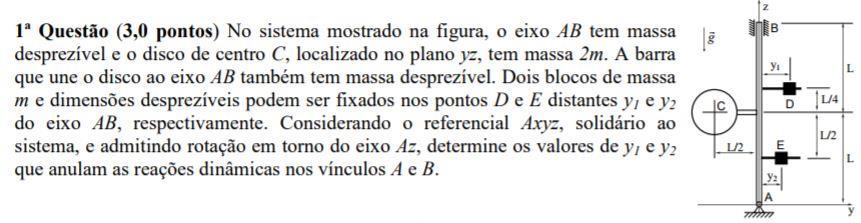 Na resolução da prova o corretor confunde os sinais da base xy utilizada no cálculo dos momentos, o que conduz a uma solução errada.