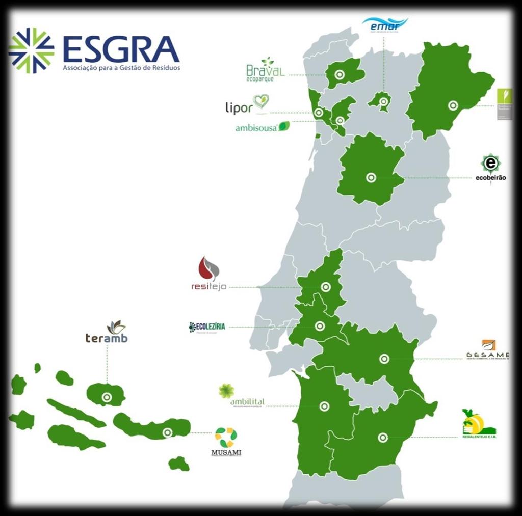 Breve apresentação da ESGRA A ESGRA foi criada em 2009 e tem como missão a promoção dos interesses dos seus associados no âmbito da gestão e exploração de sistemas de tratamento de resíduos, bem como