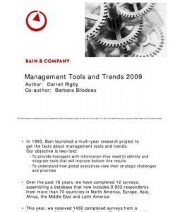 Management Tools and Trends (Bain, 2013) BSC quinto lugar