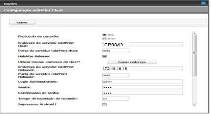 2.2. Configurar nddprint Collector Samsung XOA Após instalar o nddprint