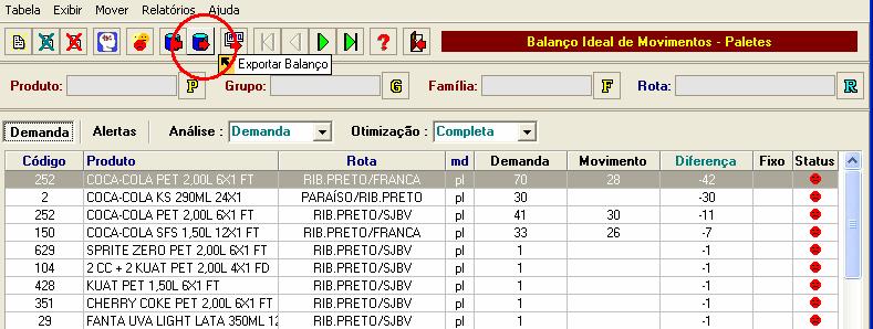 CR3116 Exportação de movimentação para o NeoGrid Resumo Configurar exportação de balanço para o NeoGrid Descrição Implantar a rotina de exportação de balanco movimentado para o NeoGrid, seguindo o