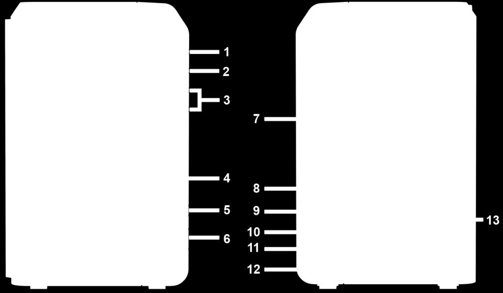 Exibe o estado das unidades instaladas. Para obter mais informações, consulte "Anexo B: Tabela de Indicadores LED". 4 Porta USB 3.