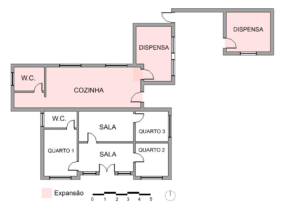 8 Figura 16 e 17. Planta baixa de residência em Santo Anastácio. Figura 18.
