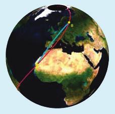 Para melhor en- extremidades Oeste e Este do mapa de Mercator e à mesma latitude correspondem ao mesmo ponto do cilindro, e portanto ao mesmo ponto da esfera.