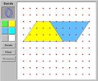 Área do Trapézio Nesta atividade os alunos devem construir dois trapézios semelhantes, de forma que ao unir os dois formem um paralelogramo, retângulo ou quadrado.