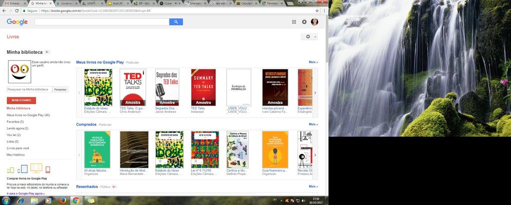 MINHA BIBLIOTECA Com o Google Livros, podemos comprar, ler e