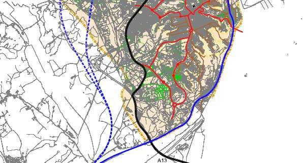 TC e P& - Acções N P1 (CP) - Plataforma Intermodal Definir localização e áreas disponíveis para os parques Definir pré-programa para plataforma inter-modal + P& (P1) P3 (PG) Definir