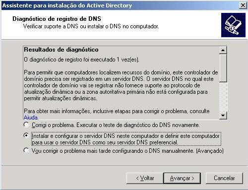 computador opção para usar o do servidor e configurar DNS como oopelo seu servidor DNS neste DNS computador preferencial" e2003 definir no botão Na janela sistemas operacionais desomente