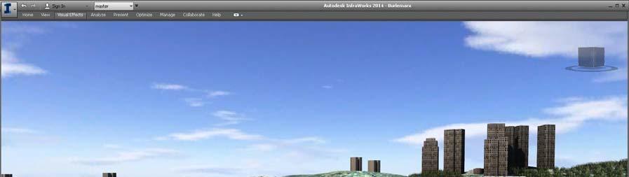 O upload do modelo no software Autodesk Infraworks 360 permitiu que o projeto