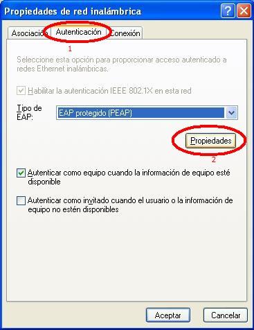 Autenticación e a deixamos configurada tal e como se