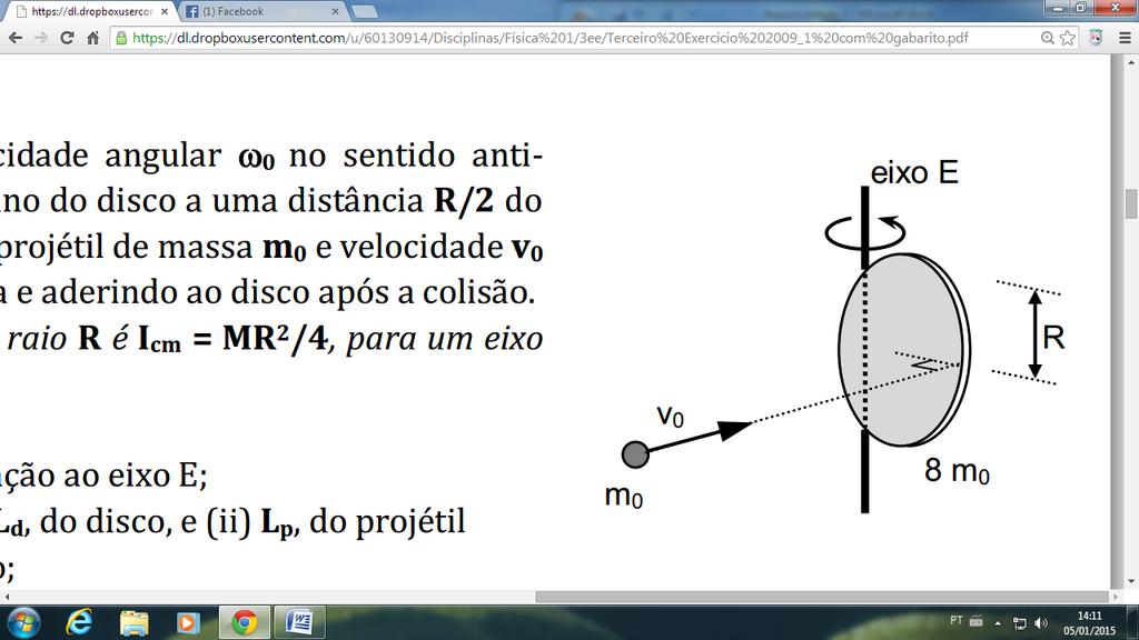 Posteriormente, os discos são trazidos um em direção ao outro ao longo do eixo z e colocados em contato até se unirem rigidamente e adquirirem uma velocidade angular comum, como ilustrado na figura