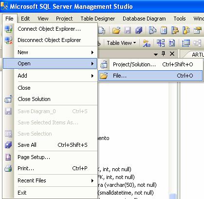 6. Execute o script CriarTabelasBDPagamentos.sql.