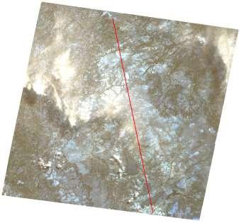 Fig 1a) Cena TM/Landsat 5. Orbita/Ponto 221/067 composição 1-2-3 data 21/junho/2005.