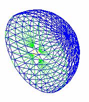 111 a b Figura 41- Vista isométrica da hemisfera com base vertical e a abertura gerada no CAD (arquivo dwg em linhas (a) e como sólido (b)), modelo base sem os ECS.