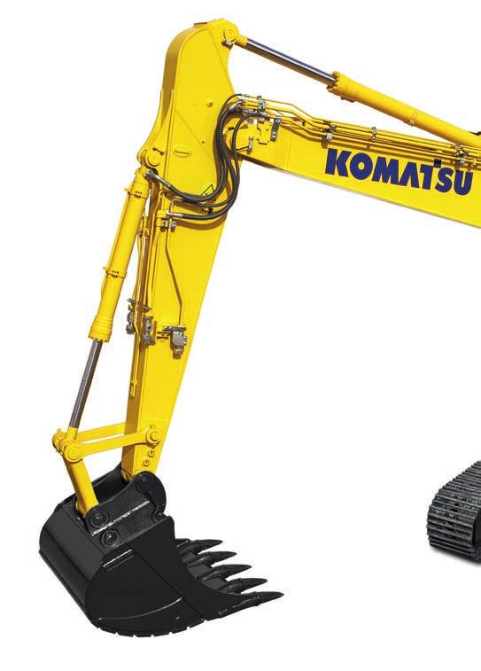 Num relance A nova geração de escavadoras Komatsu, com motores que satisfazem a norma EU Stage IIIB, mantem a tradição de alta qualidade com total apoio ao cliente, renovando o seu compromisso com a