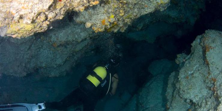 Este local do mergulho (ideal para novatos) possui seu nome a umas duas toneladas gigante, escora do século-dezoito encontrada no lugar.