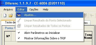 4. Ajustes INSTRUMENTOS PARA TESTES ELÉTRICOS 4.1. Abrindo o software Na pasta CE-600X Aplicativos dê um duplo clique ícone do Diferenc. Figura 13 4.2.