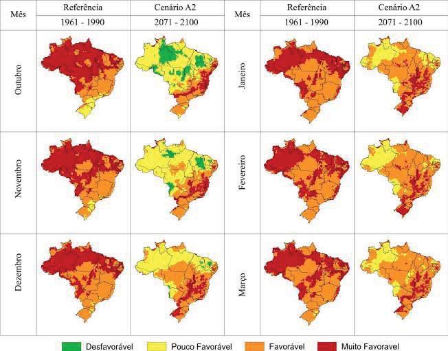 318 Efeitos do aquecimento global sobre pragas de oleaginosas Figura 3.