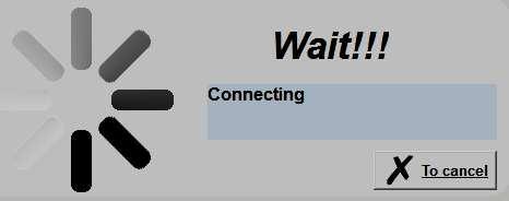 Wait some seconds until the machine's software is initialized, and do not turn the machine off while the whole process is