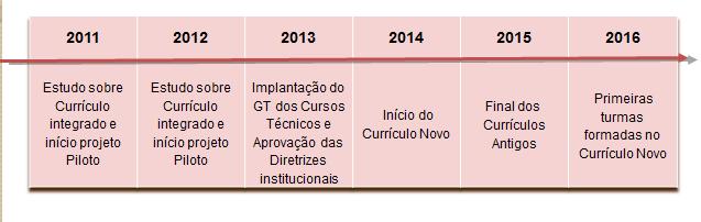 Passos da construção do Currículo Integrado no IFFAR