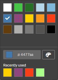 7 Gerenciando aplicativos Caso esteja usando um dispositivo móvel, o plano de fundo do título da pasta é exibido como uma cor sólida, mesmo que duas cores tenham sido configuradas.