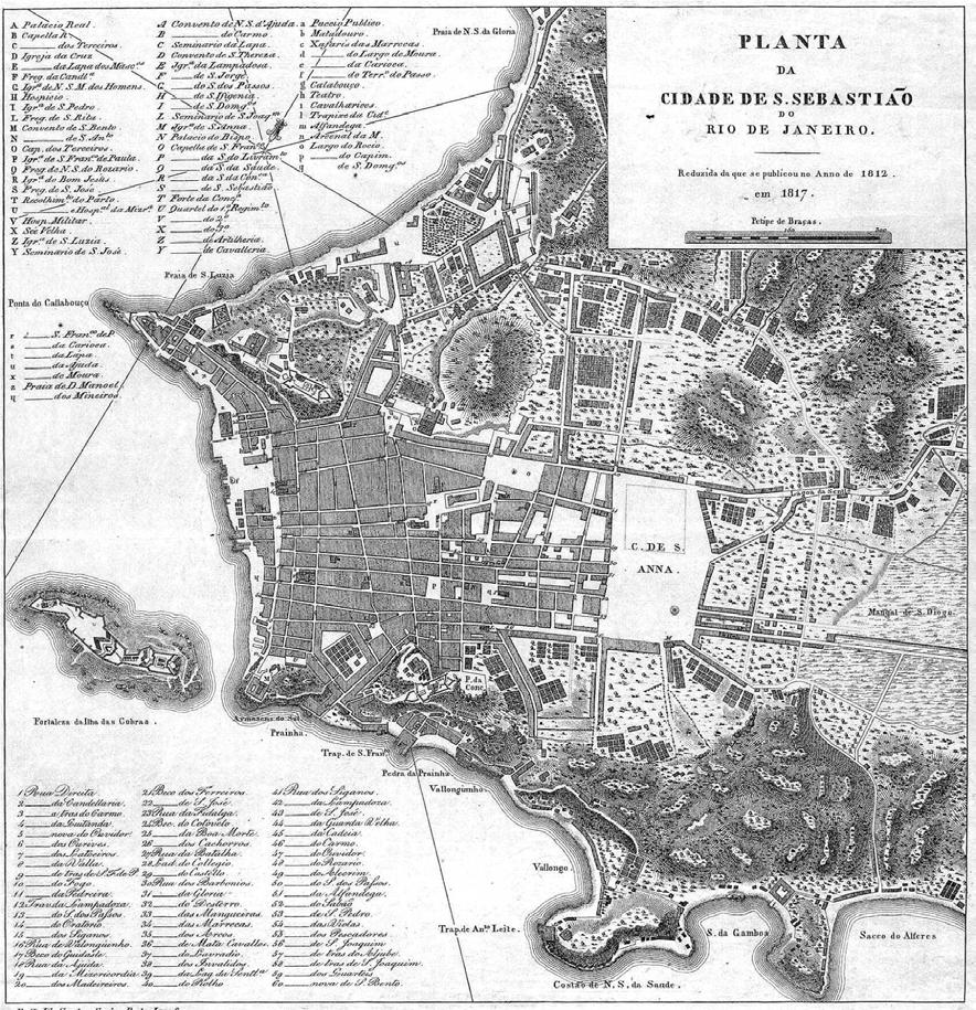 59 Mapa 1. Planta da cidade de São Sebastião do Rio de Janeiro, em 1812. Cemitério dos. Pretos Novos (Fonte: Planta da cidade de São Sebastião do Rio de Janeiro, em 1812.