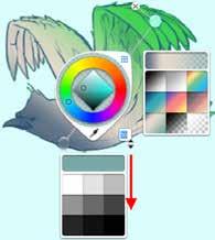 Execute um dos seguintes procedimentos: Para alterar a cor de um manipulador, clique duas vezes no