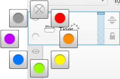 Menu de camadas e selecione Novo Pressione Shift e selecione as camadas que deseja agrupar, clique em e selecione Agrupar camadas.