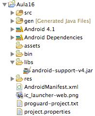 Mas antes de começarmos Fragmentos existem somente a par?r de Android 3.0 (API 11). E mesmo assim, são pacotes na?