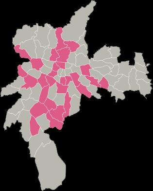 ALUGUEL MAPA DE CALOR VARIAÇÃO DOS PREÇOS PERCENTUAL REGIÃO 10 MAX Parque Continental 10% 15 Vila Parque Jabaquara 9% 20 Saúde 8% 25 Jardim Celeste 6% 40 50 60 Jardim América Brooklin Novo Vila Anglo