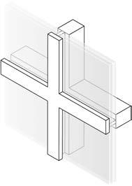 SUPORTES SISTEMAS DE MONTAGEM LINEAR FACHADAS DE ESQUADRIAS Construções em esquadrias consistem em estruturas verticais e horizontais para fixação das fachadas.