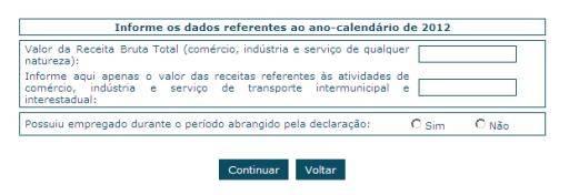 6.4. Importação de Dados do PGMEI Serão importados, do PGMEI para a Declaração, os dados da última apuração realizada para cada período no qual conste como optante pelo SIMEI no ano-calendário