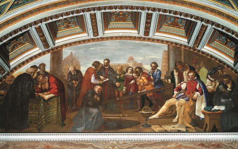 PHOTO SCALA, FLORENCE/GLOWIMAGES/ TRIBUNA DE GALILEU, FLORENÇA A ciência do século XVII No século XVII, Galileu teorizou sobre o método científico: a ciência rompia com a filosofia