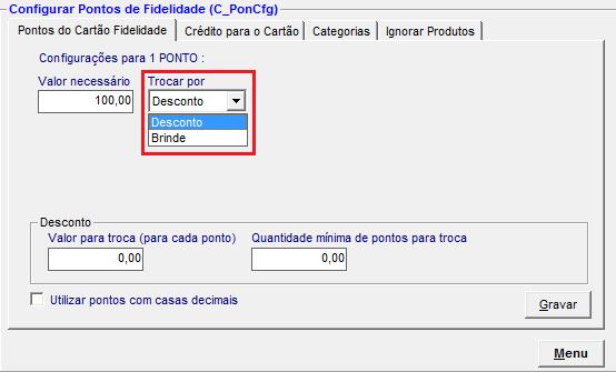 Pontos do Cartão fidelidade Informe de que modo poderá