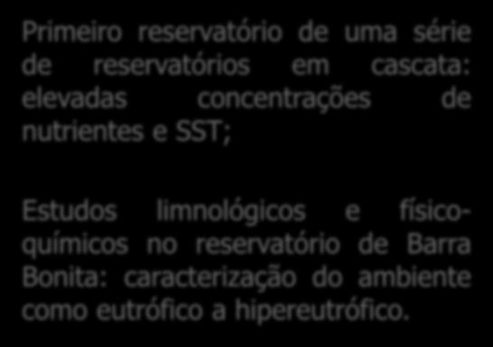 Barra Bonita: caracterização do ambiente como