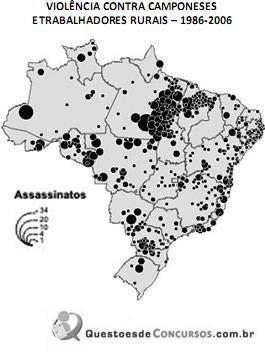 EXERCÍCIOS - FGV A Comissão Pastoral da Terra documenta, desde a década de 1980, as ocorrências de conflitos e violências no campo brasileiro, cujos dados são publicados desde 1984 no Caderno