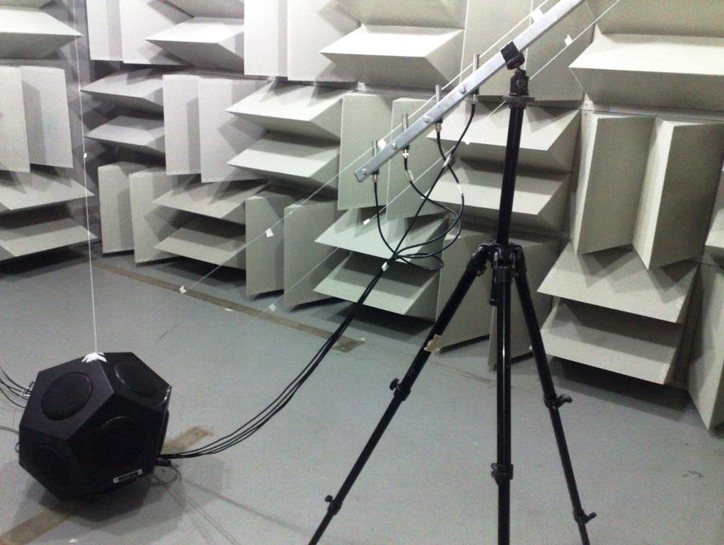 Abaixo, fotografia do dispositivo usado para qualificação de câmaras acústicas quanto ao critério de
