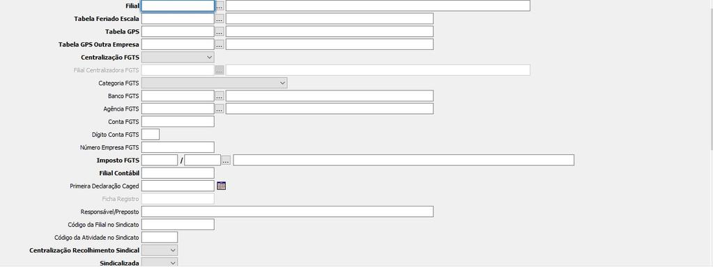 Configurações Organograma Permite cadastrar vários organogramas como: administrativo, comercial, serviços