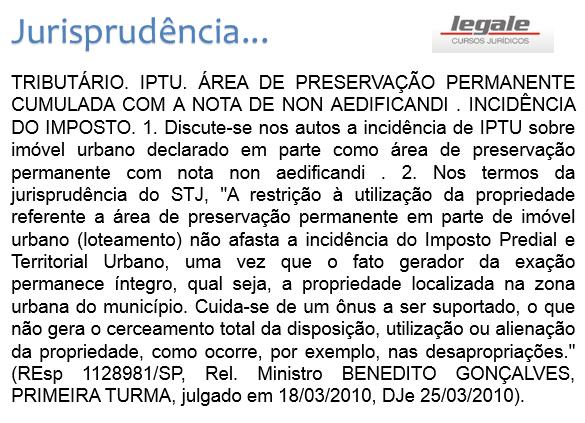 Resposta: Não houve perda do direito com a área de preservação ambiental, mas sim uma limitação administrativa, que