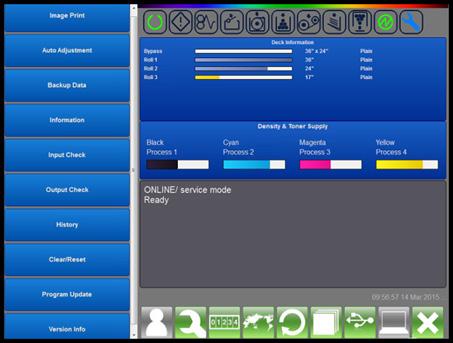 Soluções de Gerenciamento de Impressão Interface Técnica do KIP Touchscreen A interface Técnica do KIP Touchscreen é um programa completo para controlar os