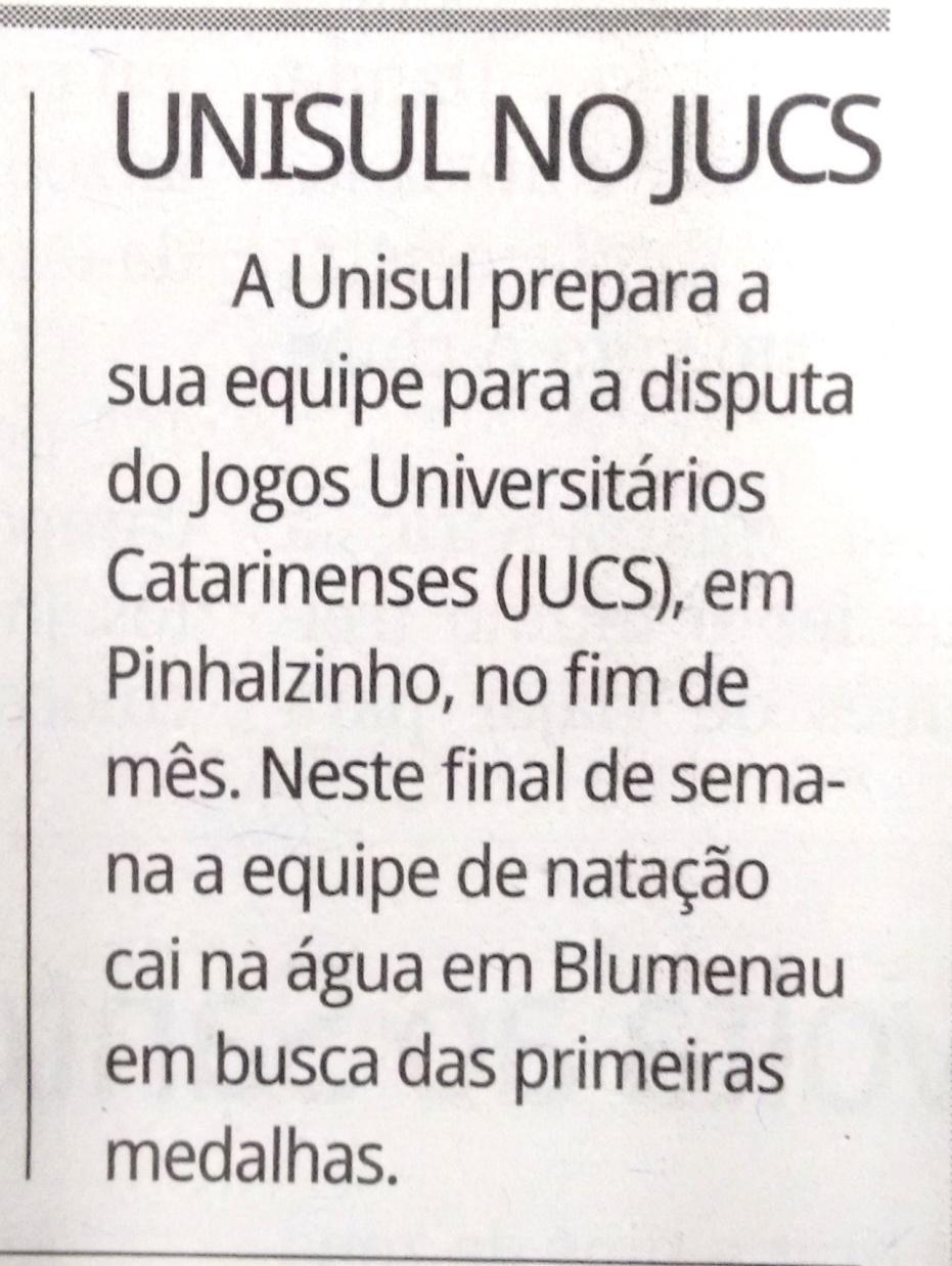 Jornal: Diário do Sul Data: 10/07/15