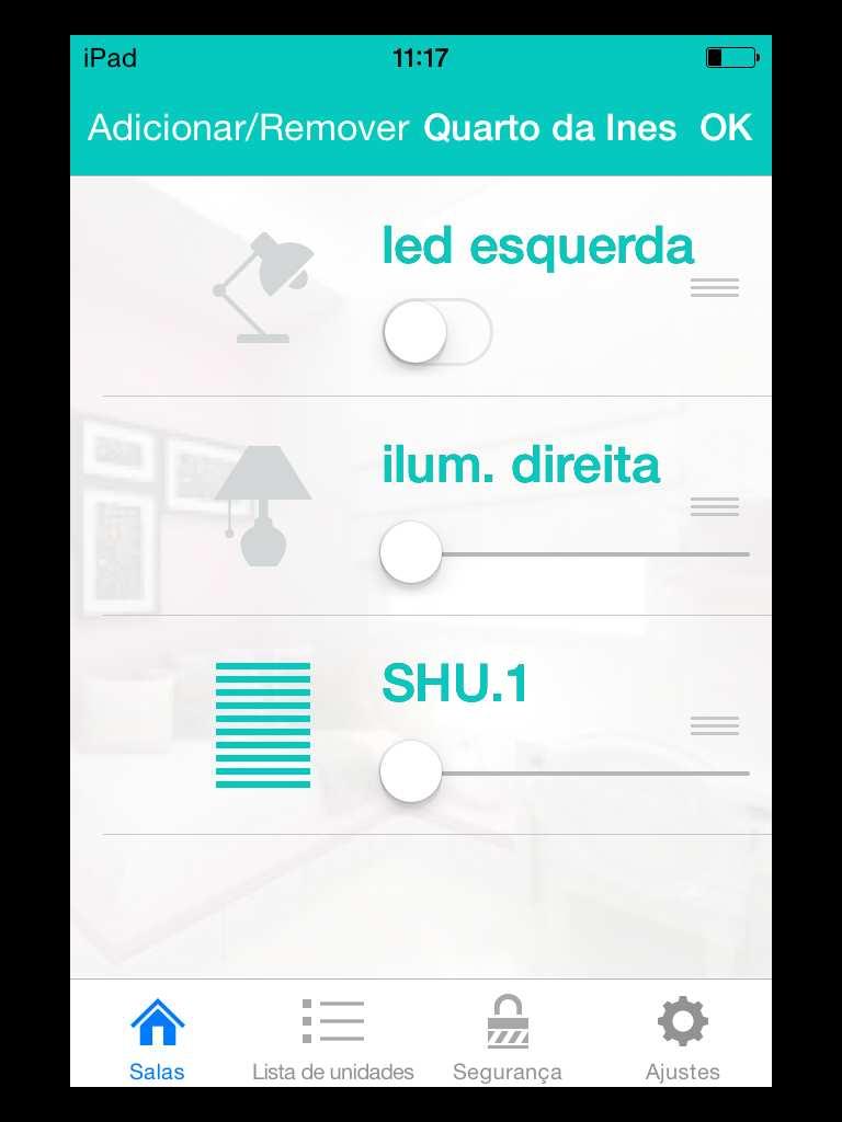 4.3.4 Adicionar uma câmara a uma Sala A partir da versão 2.0.x da App é possível adicionar uma câmara de vídeo a uma sala.