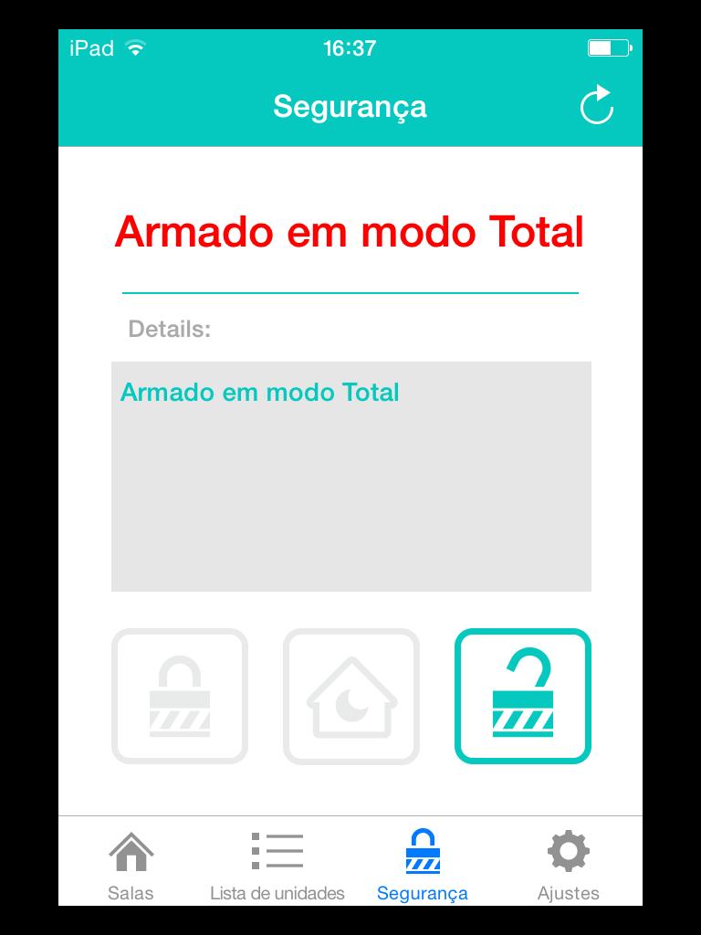 Introduzindo um código de utilizador