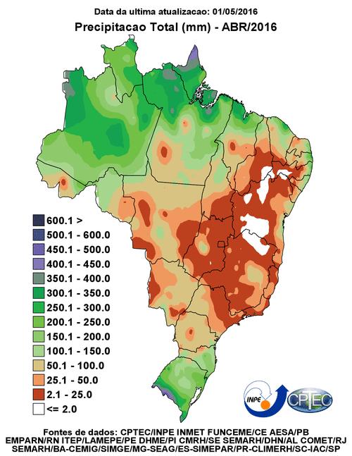 Além do El Niño, neste mês tivemos um bloqueio atmosférico que é caracterizado por um sistema de alta pressão intensificado nas troposferas média e baixa, que por sua vez inibe a formação de nuvens,