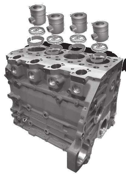 38 BLOCO PAB (BLOCO + PISTÕES, ANÉIS E BRONZINAS) / BLOCO PA (BLOCO + PISTÕES E ANÉIS) Engine Kit (Block + pistons, rings, bearings) / Bloque PAC (bloque + pistones, anillos y cojinetes) DIFERENCI