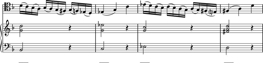 Bach, O Herre Gott, dein göttlich Wort Disco 1 : Faixa 13 Em adição aos numerais romanos, escreva as cifras acima da partitura. 2.