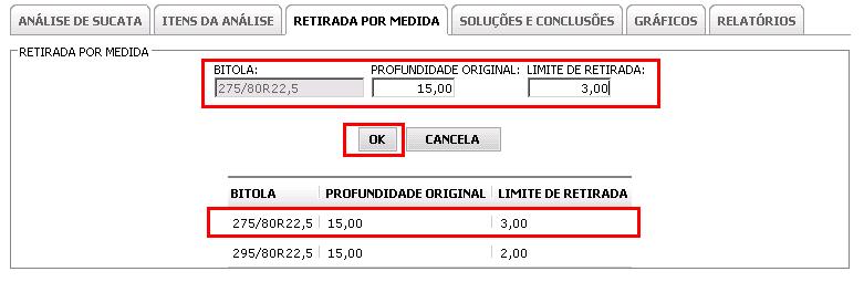 Utilize esta pasta para incluir uma observação (opcional) sobre o pneu.